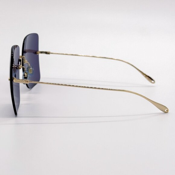 NEW GUCCI SUNGLASSES GG1147S 004 GOLD BLUE WOMEN EYEWEAR GUCCI PLUS EARRINGS NEW GUCCI SUNGLASSES GG1147S 004 GOLD/BLUE WOMEN EYEWEAR  main image 3